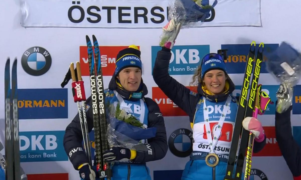 Sieg Schweden mit Hanna Öberg und Sebastian Samuelson
