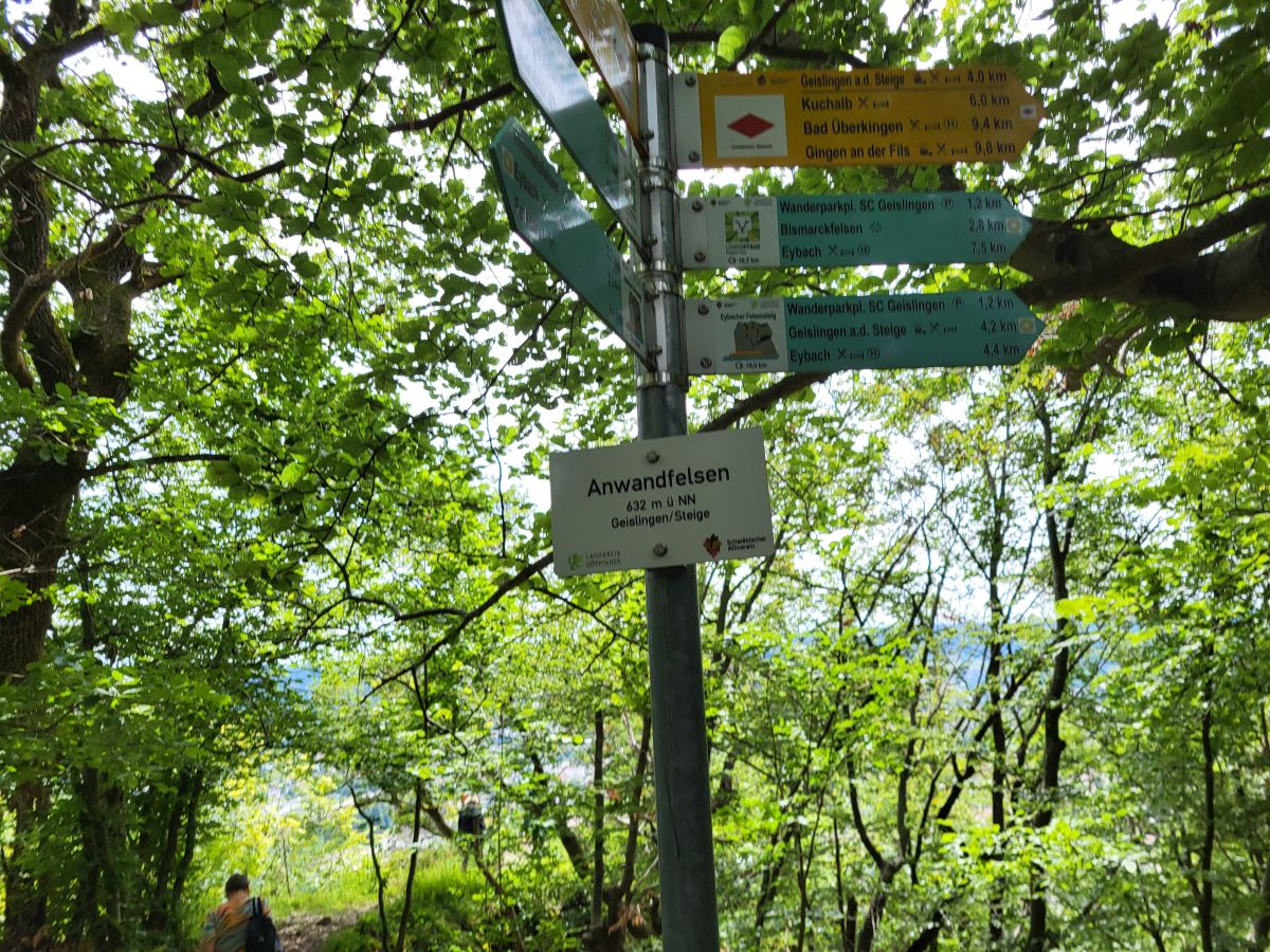 Stopp beim Anwandfelsen Geislingen/Steige