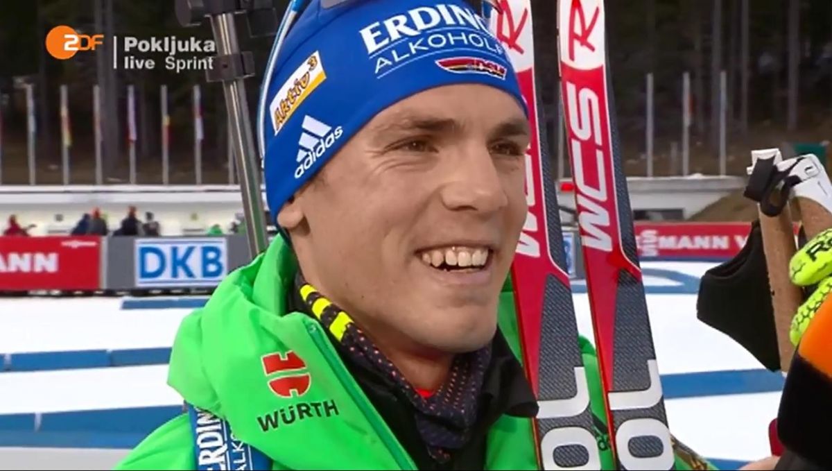 Darf sich über seinen Sieg freuen, Simon Schempp; Bildquelle: ARD/ZDF
