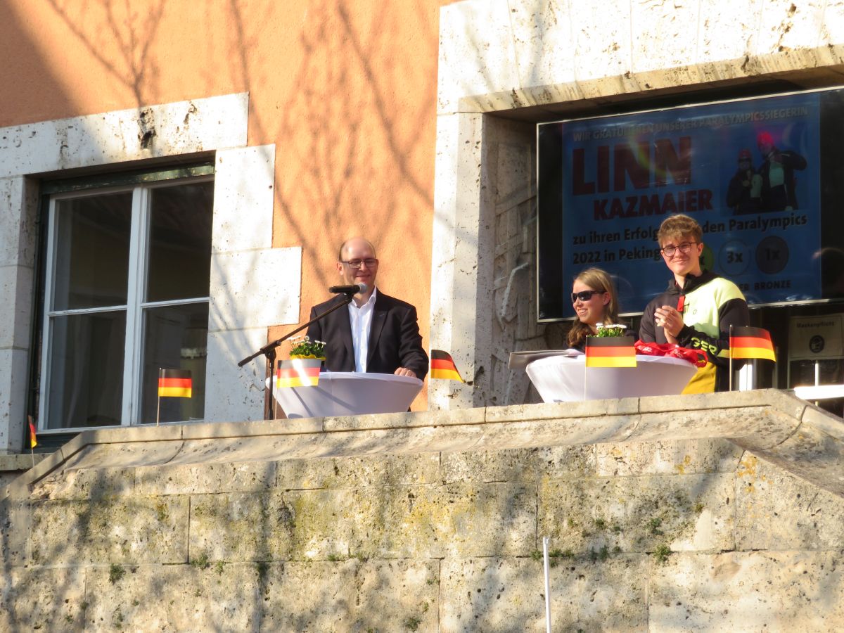 Bürgermeister der Gemeinde Beuren Daniel Gluiber, Linn, Florian