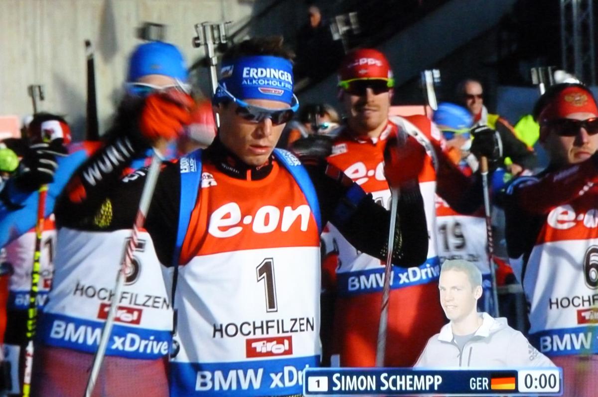 Am Start Simon Schempp; Bildquelle: ARD/ZDF